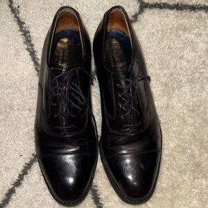 Johnston & Murphy Black Leather Oxfords